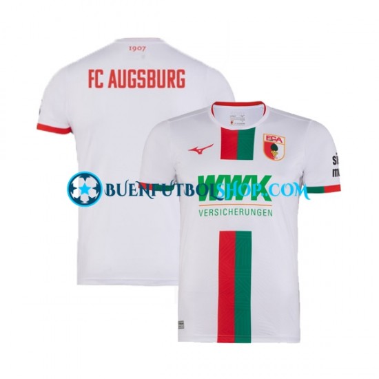 Camiseta de Fútbol FC Augsburg 2023-2024 Primera Equipación Manga Corta Hombre