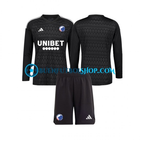 Camiseta de Fútbol FC Copenhagen Portero 2023-2024 Segunda Equipación Manga Larga Niño