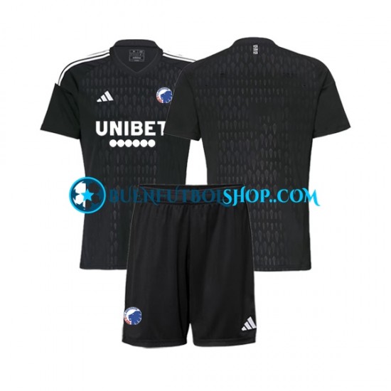 Camiseta de Fútbol FC Copenhagen Portero 2023-2024 Segunda Equipación Manga Corta Niño