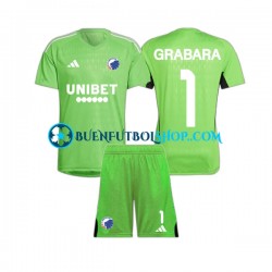 Camiseta de Fútbol FC Copenhagen Portero GRABARA 1 2023-2024 Cuarta Equipación Manga Corta Niño Camiseta de Fútbol FC Copenhagen Portero GRABARA 1 2023-2024 Cuarta Equipación Manga Corta Niño
