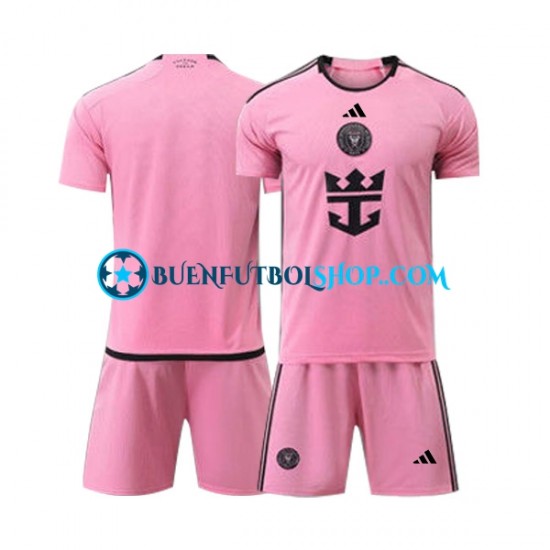 Camiseta de Fútbol Inter Miami 2024 Primera Equipación Manga Corta Niño