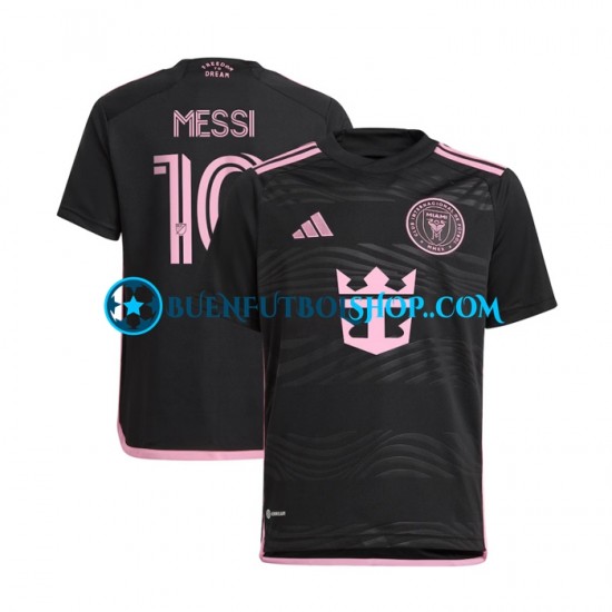 Camiseta de Fútbol Inter Miami Lionel Messi 10 2024 Segunda Equipación Manga Corta Hombre