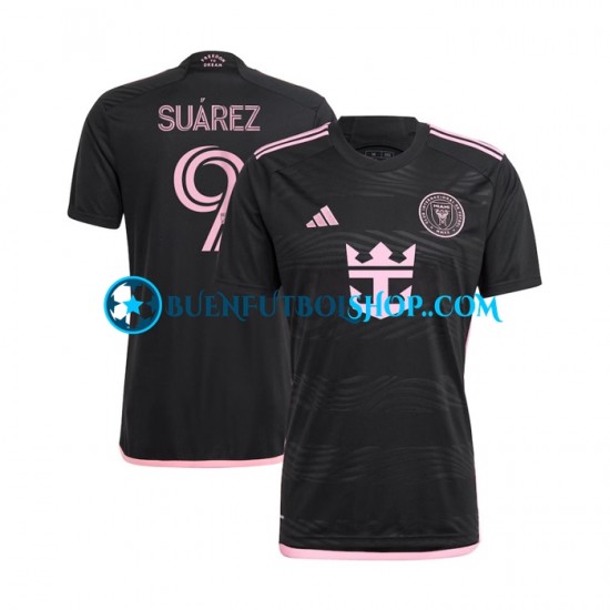 Camiseta de Fútbol Inter Miami Luis Suarez 9 2024 Segunda Equipación Manga Corta Hombre