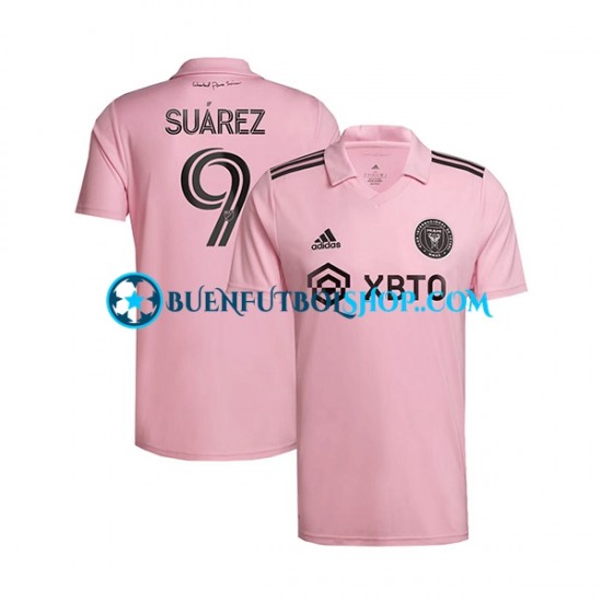 Camiseta de Fútbol Inter Miami Luis Suarez 9 2023-2024 Primera Equipación Manga Corta Hombre