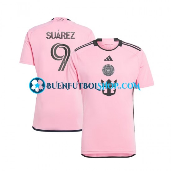 Camiseta de Fútbol Inter Miami Luis Suarez 9 2024 Primera Equipación Manga Corta Hombre