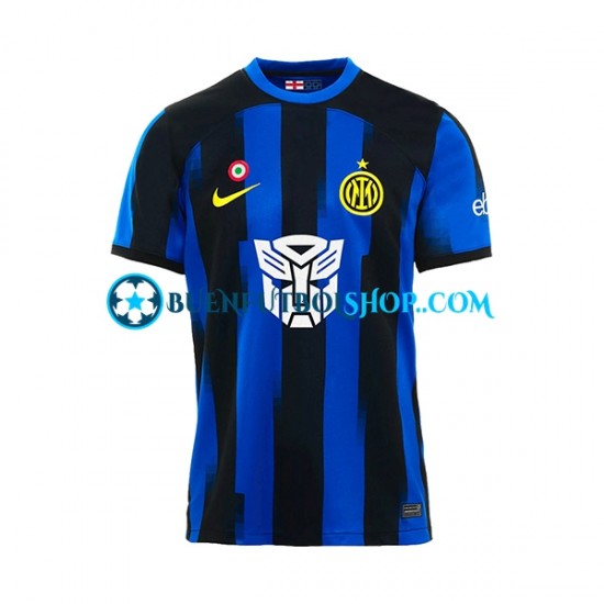 Camiseta de Fútbol Inter Milan Transformers 2023-2024 Primera Equipación Manga Corta Hombre