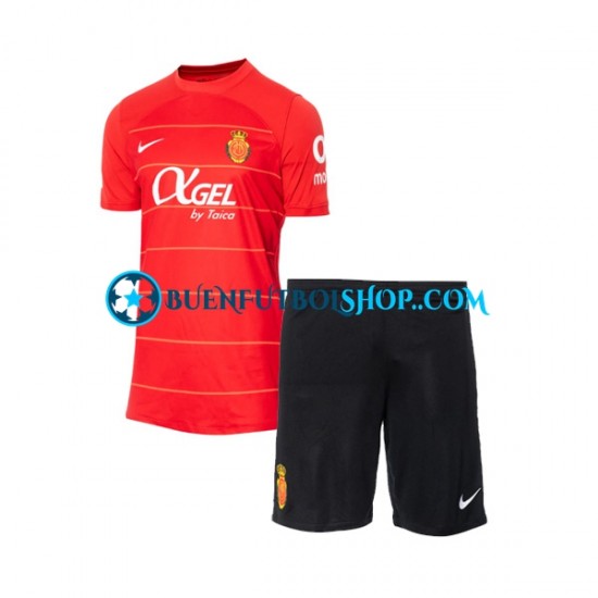 Camiseta de Fútbol RCD Mallorca 2023-2024 Primera Equipación Manga Corta Niño