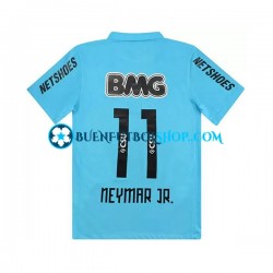 Camiseta de Fútbol Santos Neymar JR 11 Retro 2011-2012 Tercera Equipación Manga Corta Hombre