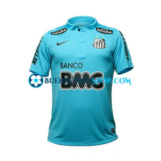 Camiseta de Fútbol Santos Neymar JR 11 Retro 2011-2012 Tercera Equipación Manga Corta Hombre