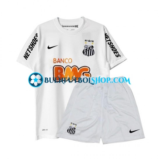 Camiseta de Fútbol Santos Retro 2011-2012 Primera Equipación Manga Corta Niño