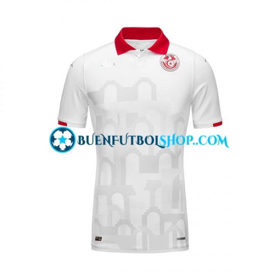 Camiseta de Fútbol Túnez 2023-2024 Segunda Equipación Manga Corta Hombre