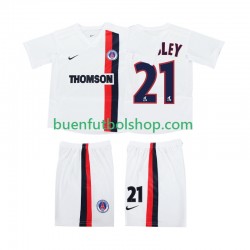 Camiseta de Fútbol AC Milan WESLEY 21 Retro 2002 2003 Segunda Equipación Manga Corta Niño