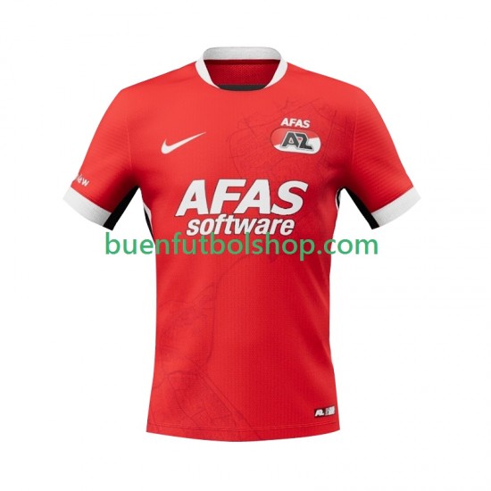 Camiseta de Fútbol AZ Alkmaar 2025-2026 Primera Equipación Manga Corta Hombre