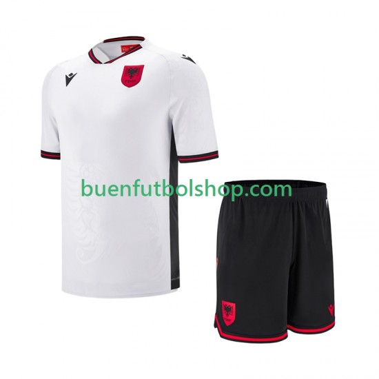 Camiseta de Fútbol Albania 2025-2026 Segunda Equipación Manga Corta Niño
