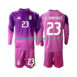 Camiseta de Fútbol Argentina Portero Emiliano Martinez 23 2025 Primera Equipación Manga Larga Niño Camiseta de Fútbol Argentina Portero Emiliano Martinez 23 2025 Primera Equipación Manga Larga Niño