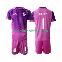 Camiseta de Fútbol Argentina Portero Walter Daniel Benitez 1 2025 Primera Equipación Manga Corta Niño Camiseta de Fútbol Argentina Portero Walter Daniel Benitez 1 2025 Primera Equipación Manga Corta Niño