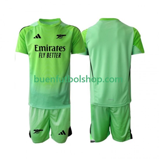 Camiseta de Fútbol Arsenal Portero 2025-2026 Segunda Equipación Manga Corta Niño