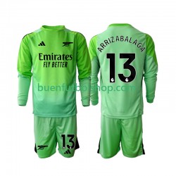 Camiseta de Fútbol Arsenal Portero Kepa Arrizabalaga 13 2025-2026 Segunda Equipación Manga Larga Niño Camiseta de Fútbol Arsenal Portero Kepa Arrizabalaga 13 2025-2026 Segunda Equipación Manga Larga Niño