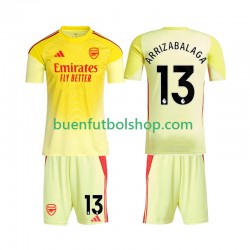 Camiseta de Fútbol Arsenal Portero Kepa Arrizabalaga 13 2025-2026 Primera Equipación Manga Corta Niño Camiseta de Fútbol Arsenal Portero Kepa Arrizabalaga 13 2025-2026 Primera Equipación Manga Corta Niño