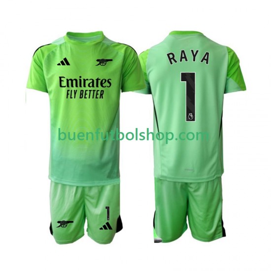 Camiseta de Fútbol Arsenal Portero Raya 1 2025-2026 Segunda Equipación Manga Corta Niño Camiseta de Fútbol Arsenal Portero Raya 1 2025-2026 Segunda Equipación Manga Corta Niño