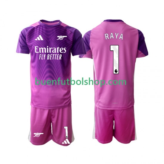 Camiseta de Fútbol Arsenal Portero Raya 1 2025-2026 Tercera Equipación Manga Corta Niño Camiseta de Fútbol Arsenal Portero Raya 1 2025-2026 Tercera Equipación Manga Corta Niño