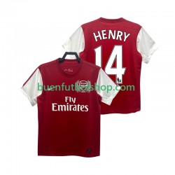 Camiseta de Fútbol Arsenal HENRY 14 Retro 2011 2012 Primera Equipación Manga Corta Hombre