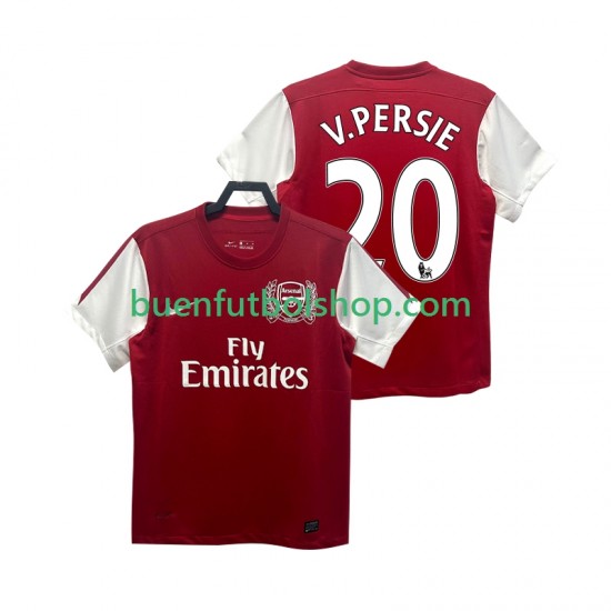 Camiseta de Fútbol Arsenal V PERSIE 20 Retro 2011 2012 Primera Equipación Manga Corta Hombre