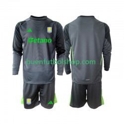 Camiseta de Fútbol Aston Villa Portero 2025-2026 Primera Equipación Manga Larga Niño Camiseta de Fútbol Aston Villa Portero 2025-2026 Primera Equipación Manga Larga Niño