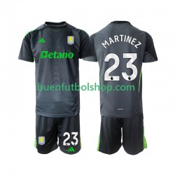 Camiseta de Fútbol Aston Villa Portero Emiliano Martinez 23 2025-2026 Primera Equipación Manga Corta Niño Camiseta de Fútbol Aston Villa Portero Emiliano Martinez 23 2025-2026 Primera Equipación Manga Corta Niño