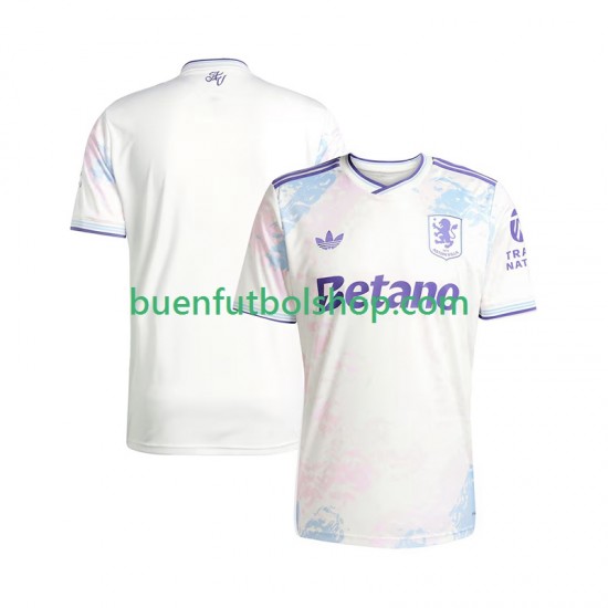 Camiseta de Fútbol Aston Villa 2025-2026 Tercera Equipación Manga Corta Hombre