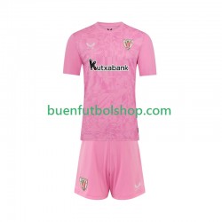 Camiseta de Fútbol Athletic Bilbao Portero 2025-2026 Segunda Equipación Manga Corta Niño