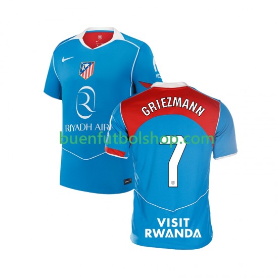 Camiseta de Fútbol Atlético Madrid Antoine Griezmann 7 2025-2026 Tercera Equipación Manga Corta Hombre