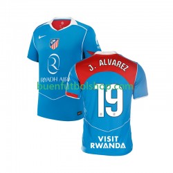 Camiseta de Fútbol Atlético Madrid Julian Alvarez 19 2025-2026 Tercera Equipación Manga Corta Hombre