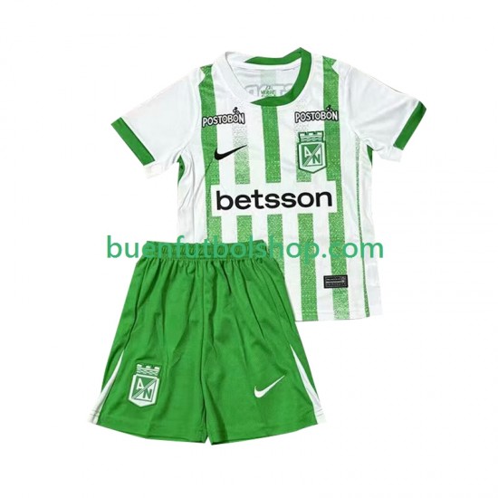 Camiseta de Fútbol Atletico Nacional 2025 Primera Equipación Manga Corta Niño