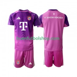 Camiseta de Fútbol Bayern de Múnich Portero 2025-2026 Cuarta Equipación Manga Corta Niño