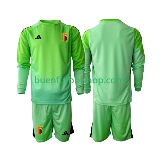 Camiseta de Fútbol Bélgica Portero 2025 Primera Equipación Manga Larga Niño