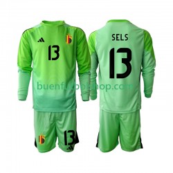 Camiseta de Fútbol Bélgica Portero Matz Sels 13 2025 Primera Equipación Manga Larga Niño