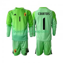 Camiseta de Fútbol Bélgica Portero Thibaut Courtoi 1 2025 Primera Equipación Manga Larga Niño