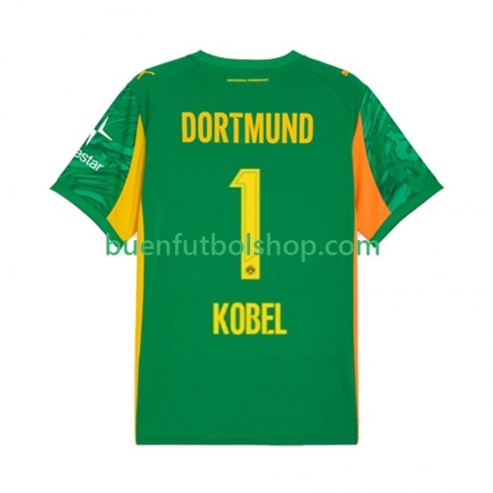 Camiseta de Fútbol Borussia Dortmund Portero Gregor Kobel 1 2025-2026 Primera Equipación Manga Corta Hombre