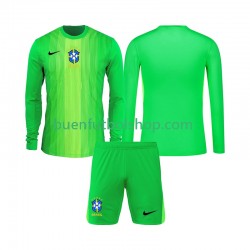 Camiseta de Fútbol Brasil Portero 2026 Primera Equipación Manga Larga Niño Camiseta de Fútbol Brasil Portero 2026 Primera Equipación Manga Larga Niño
