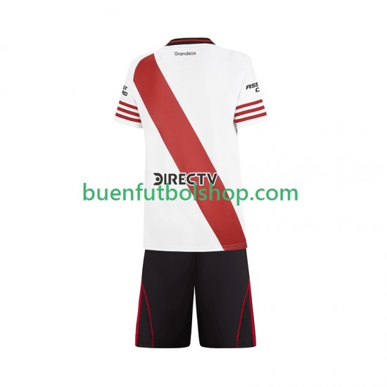 Camiseta de Fútbol CA River Plate 2025-2026 Primera Equipación Manga Corta Niño