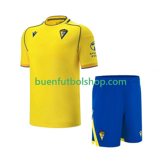 Camiseta de Fútbol Cádiz CF 2025-2026 Primera Equipación Manga Corta Niño