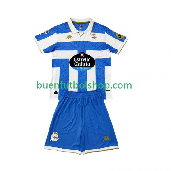 Camiseta de Fútbol Deportivo La Coruna 2025-2026 Primera Equipación Manga Corta Niño Camiseta de Fútbol Deportivo La Coruna 2025-2026 Primera Equipación Manga Corta Niño