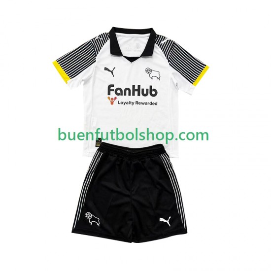 Camiseta de Fútbol Derby County 2025-2026 Primera Equipación Manga Corta Niño