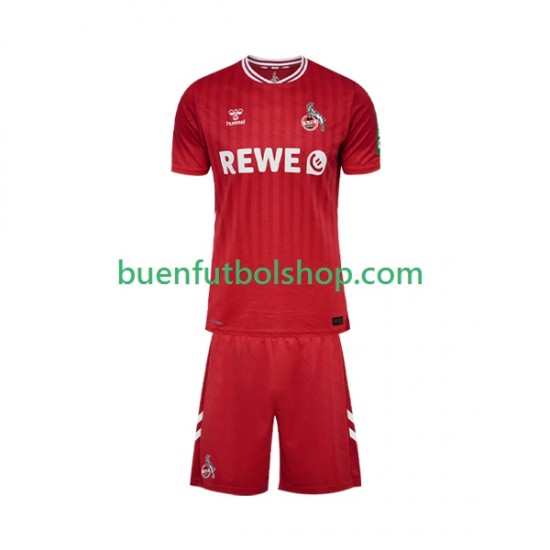 Camiseta de Fútbol FC Köln 2025-2026 Segunda Equipación Manga Corta Niño