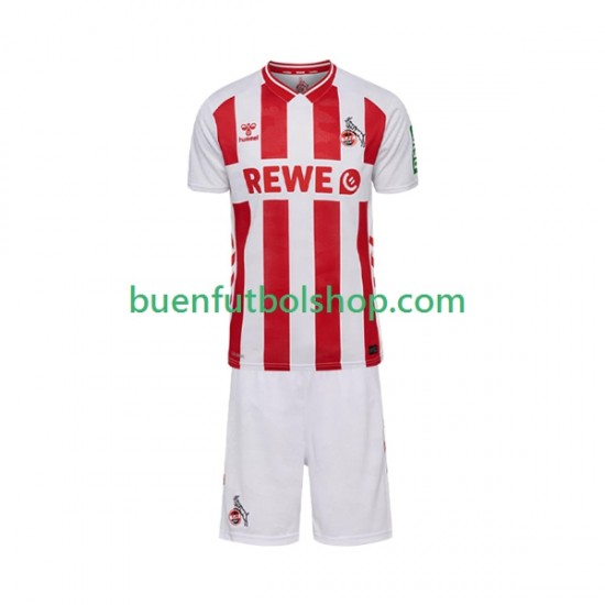 Camiseta de Fútbol FC Köln 2025-2026 Primera Equipación Manga Corta Niño