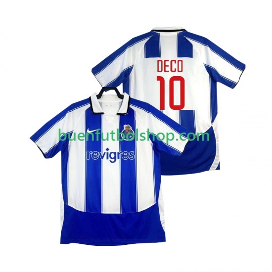 Camiseta de Fútbol FC Porto DECO 10 Retro 2003 2004 Primera Equipación Manga Corta Hombre Camiseta de Fútbol FC Porto DECO 10 Retro 2003 2004 Primera Equipación Manga Corta Hombre