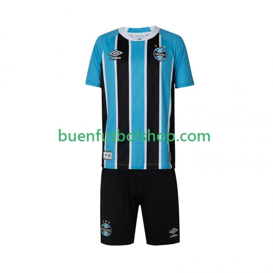 Camiseta de Fútbol Gremio 2025-2026 Primera Equipación Manga Corta Niño