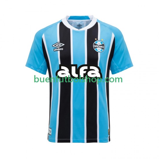 Camiseta de Fútbol Gremio 2025-2026 Primera Equipación Manga Corta Hombre