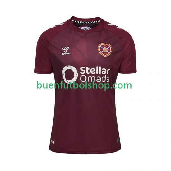 Camiseta de Fútbol Hearts 2025-2026 Primera Equipación Manga Corta Hombre